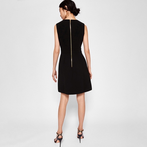 NWOT Ted Baker Swanste Ruffle Tunic A-Line Dress, Black - Picture 3 of 16